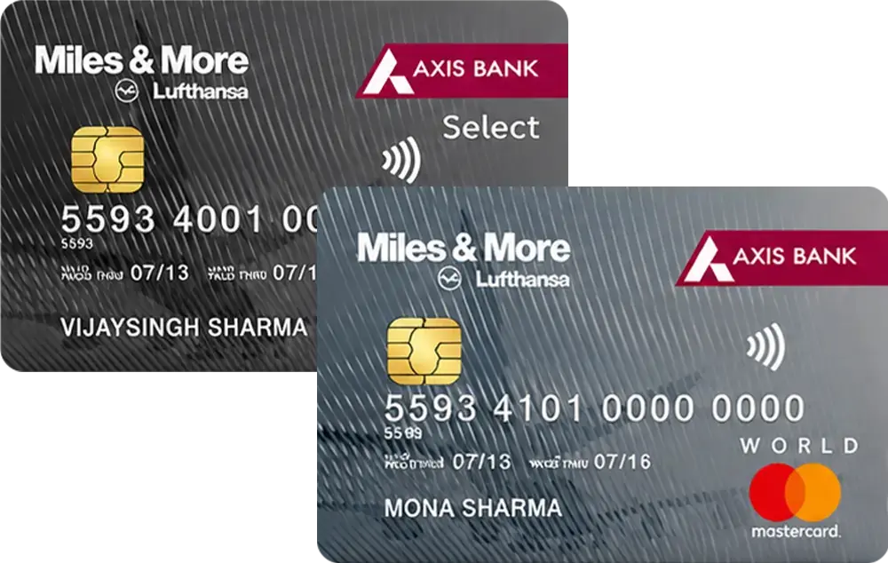 Axis Bank Miles & More World Credit Card credit card artwork