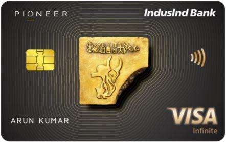 IndusInd Bank Pioneer Debit Card credit card artwork