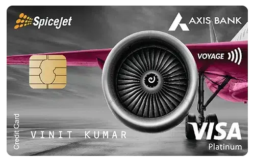 Axis Bank SpiceJet Voyage Credit Card credit card artwork
