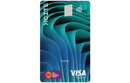 AU Small Finance Bank Xcite Credit Card credit card artwork