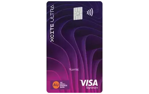 AU Small Finance Bank Xcite Ultra Credit Card credit card artwork