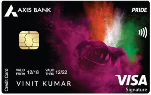 Axis Bank Pride Signature Credit Card credit card artwork
