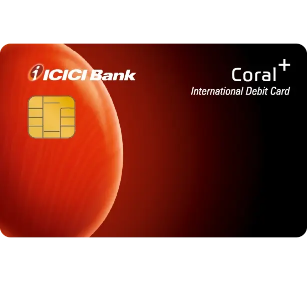 ICICI Bank Coral Plus Debit Card credit card artwork