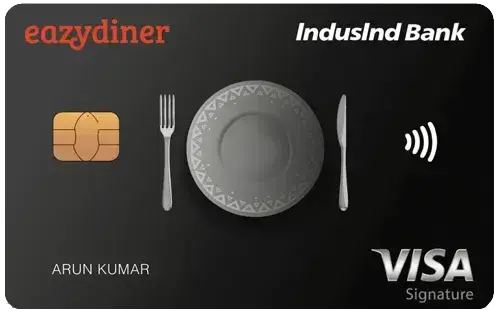 IndusInd Bank EazyDiner Signature Credit Card credit card artwork