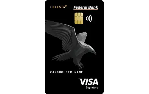 Federal Bank Celesta Credit Card credit card artwork