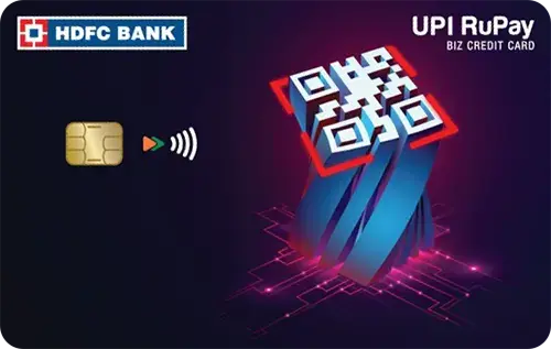 HDFC Bank UPI RuPay Biz Credit Card credit card artwork