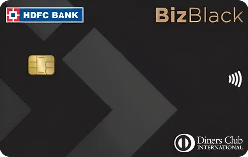 HDFC Bank BizBlack Metal Credit Card credit card artwork