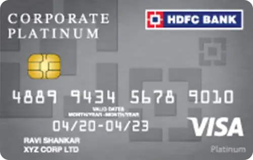 HDFC Bank Corporate Platinum Credit Card credit card artwork