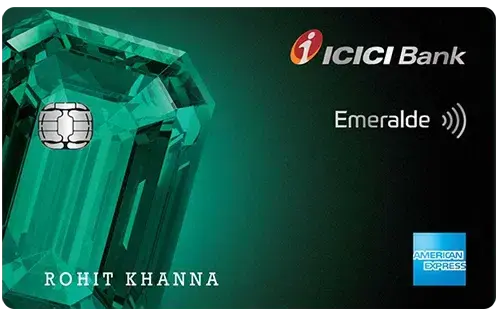ICICI Bank Emeralde Credit Card credit card artwork