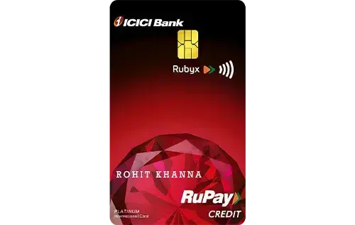 ICICI Bank Rubyx Credit Card credit card artwork