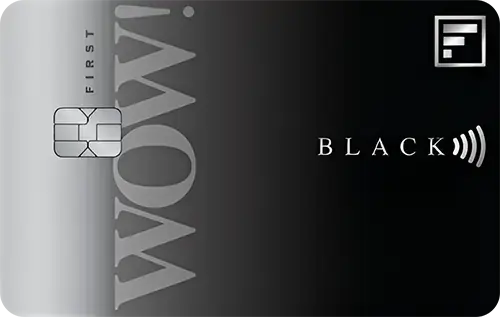 IDFC FIRST Bank WOW! Black Credit Card credit card artwork