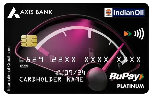 Axis Bank IndianOil Credit Card credit card artwork