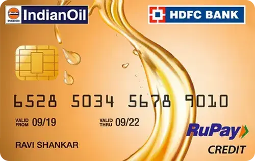 HDFC Bank IndianOil Credit Card credit card artwork