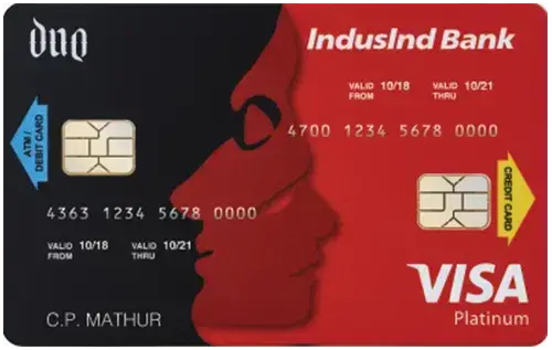 IndusInd Bank Duo Plus Credit Card credit card artwork