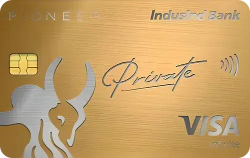 IndusInd Bank Pioneer Private Credit Card credit card artwork