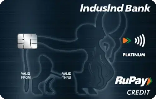 IndusInd Bank Platinum RuPay Credit Card credit card artwork