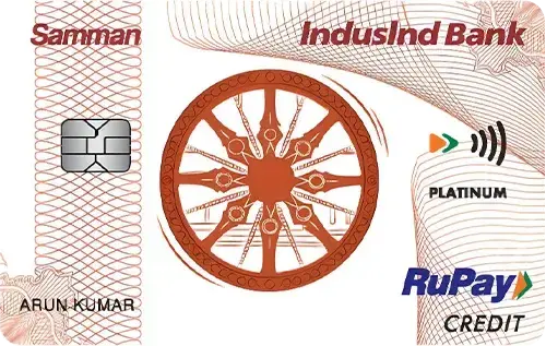 IndusInd Bank Samman RuPay Credit Card credit card artwork