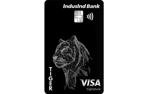 IndusInd Bank Tiger Credit Card credit card artwork