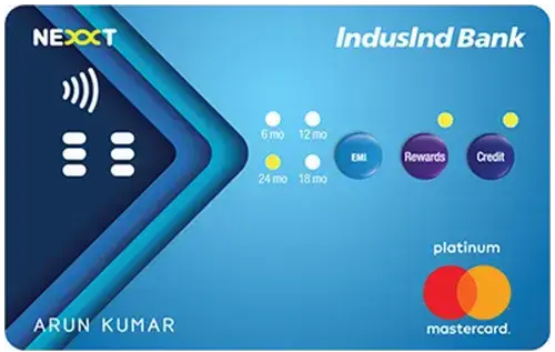 IndusInd Bank Nexxt Credit Card credit card artwork