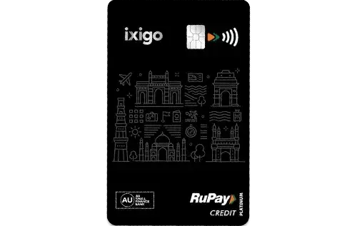 AU Small Finance Bank ixigo Credit Card credit card artwork