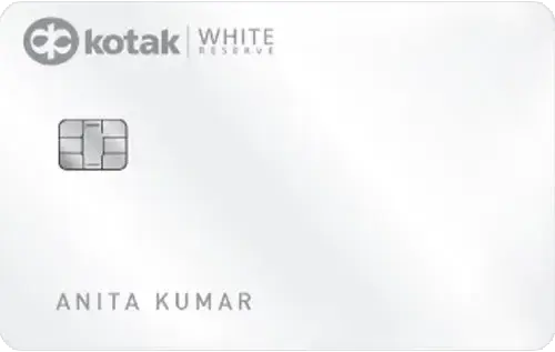 Kotak Mahindra Bank White Reserve Credit Card credit card artwork