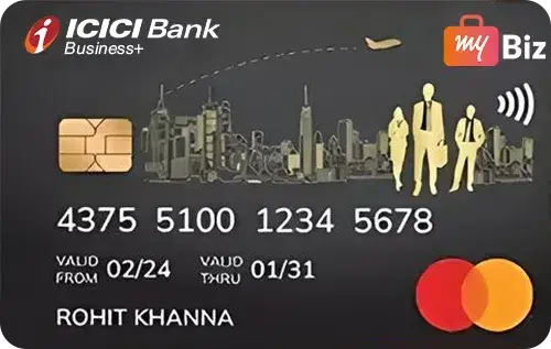 ICICI Bank MyBiz Business Credit Card credit card artwork