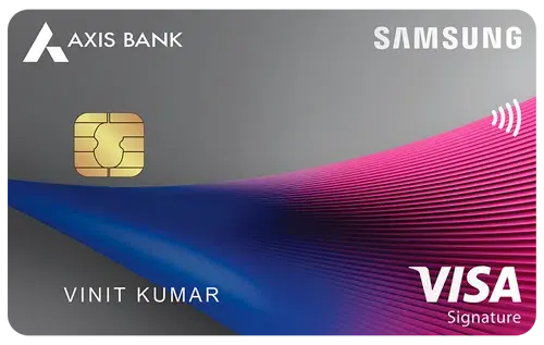 Samsung Axis Bank Signature Credit Card credit card artwork