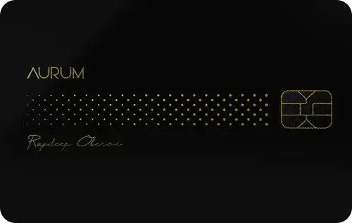 SBI Card Aurum Metal Credit Card credit card artwork