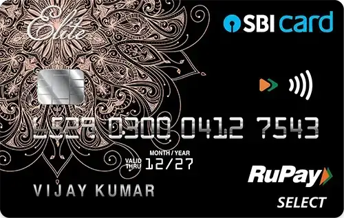 SBI Card ELITE credit card artwork