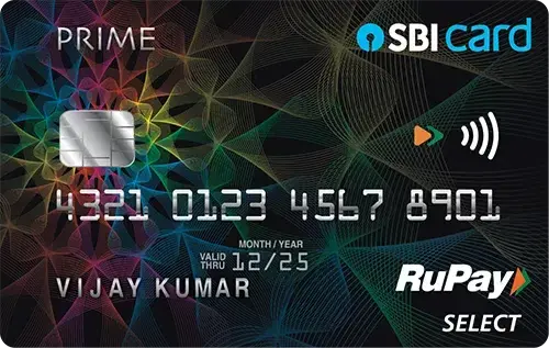 SBI Card PRIME credit card artwork