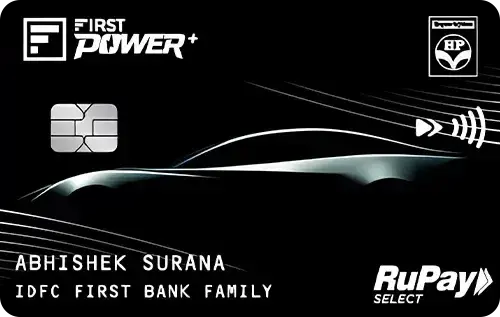 IDFC FIRST Bank HPCL First Power+ Credit Card credit card artwork